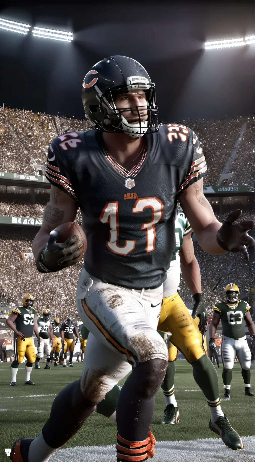 ai character: bears vr packers background