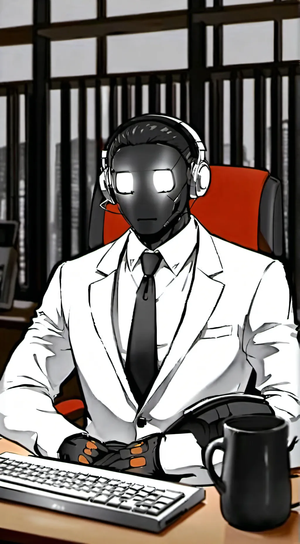 ai character: Arnold  background