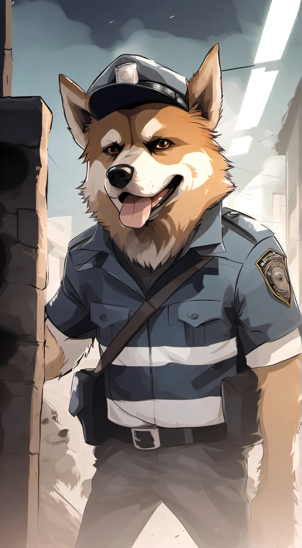 ai character: dogman background