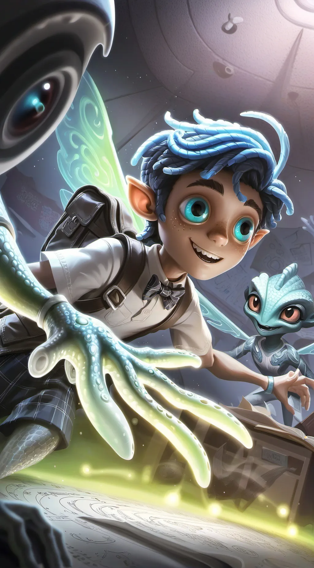 ai character: mlilplegoo background