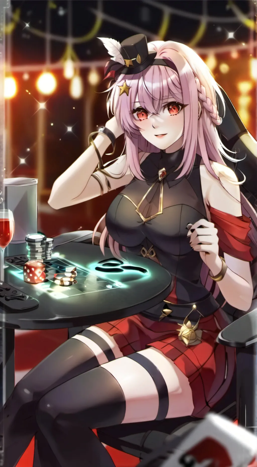 ai character: Rose background