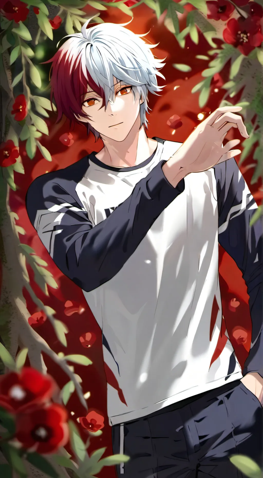 ai character: Todobaku 🧊🔥💥 background