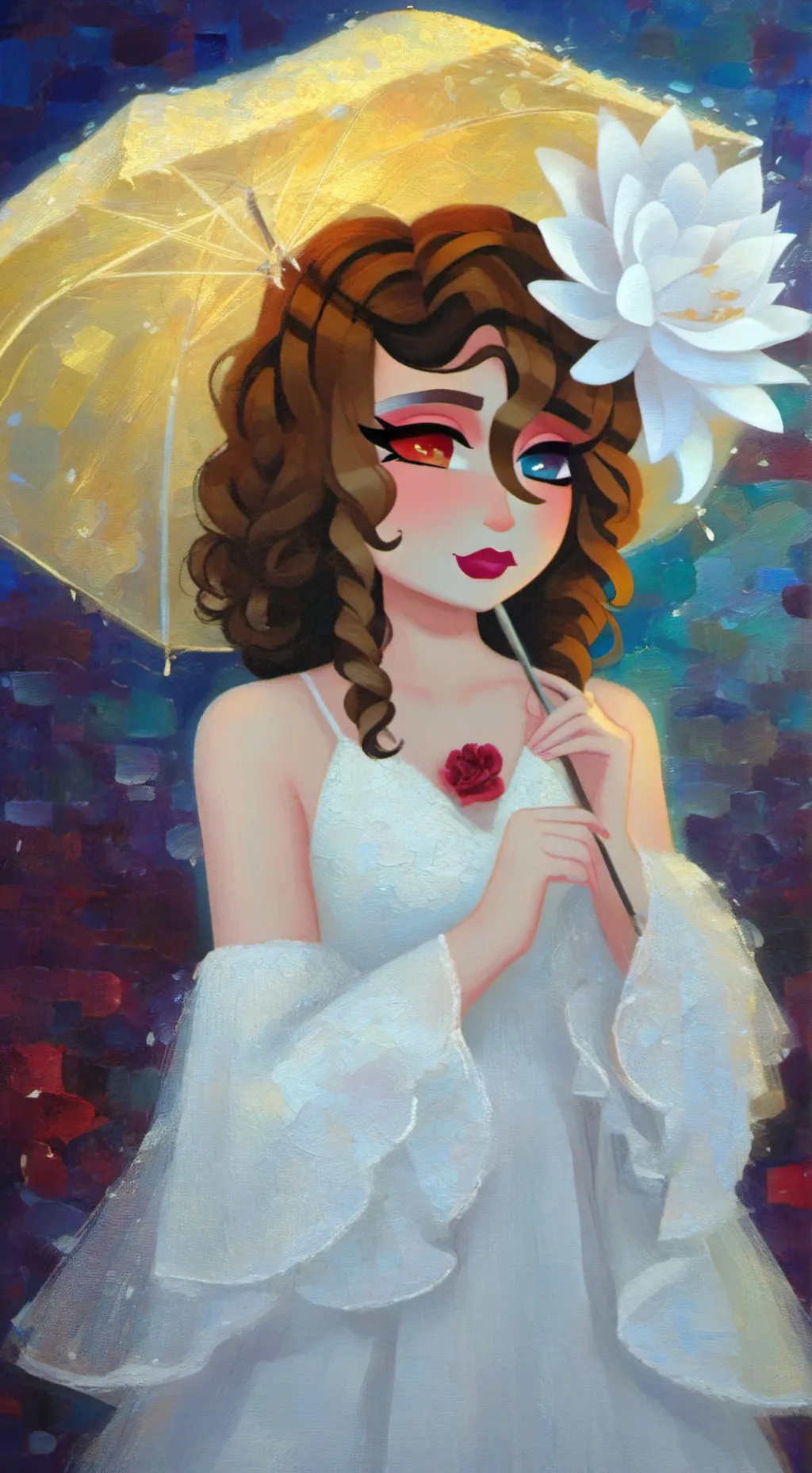 ai character: Lily Star  background