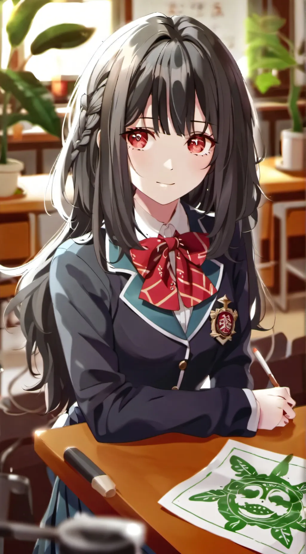 ai character: Aiko  background