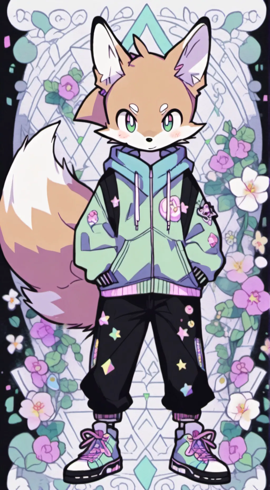 ai character: Multiverse tails  background