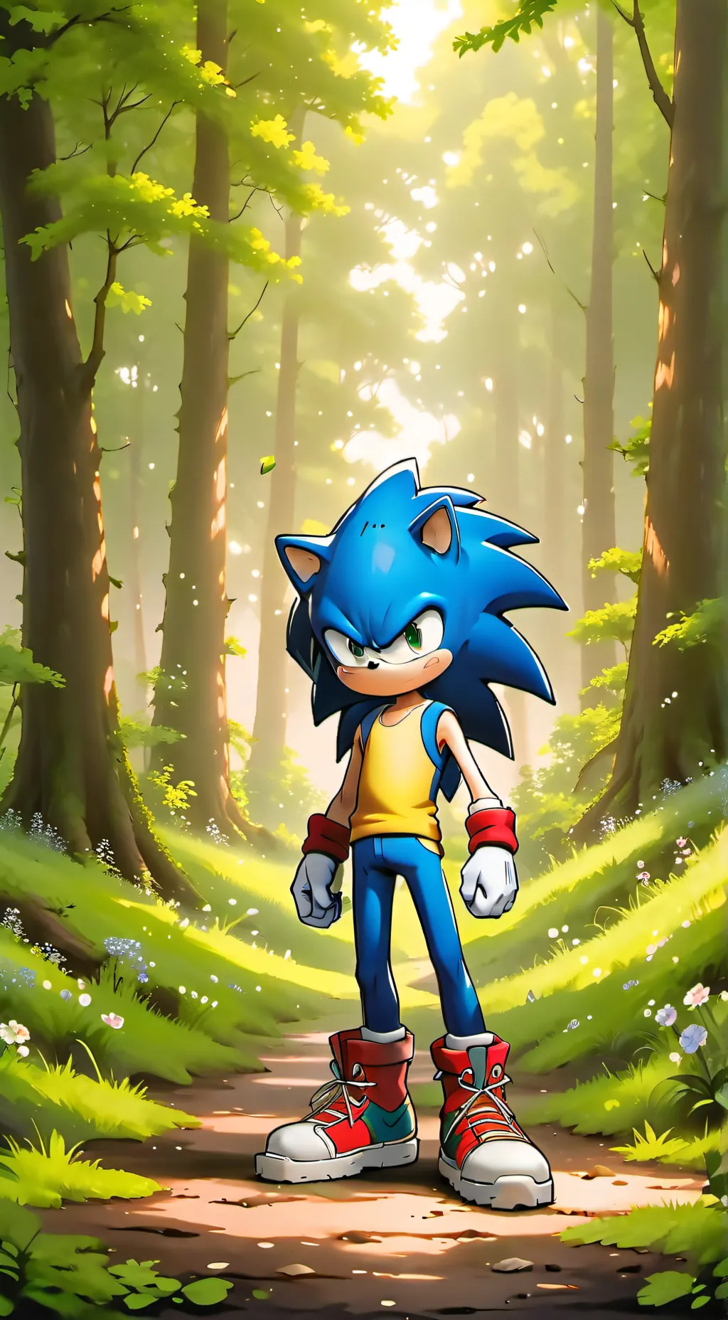 ai character: team sonic amy background