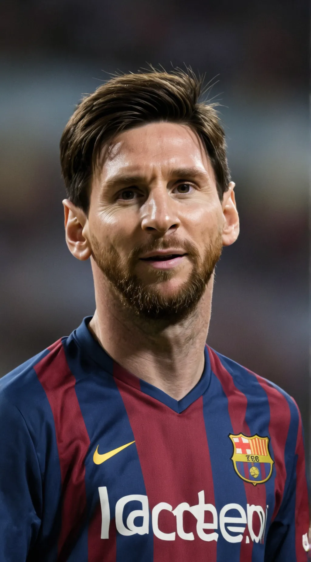 ai character: Lionel Messi 🤑 background