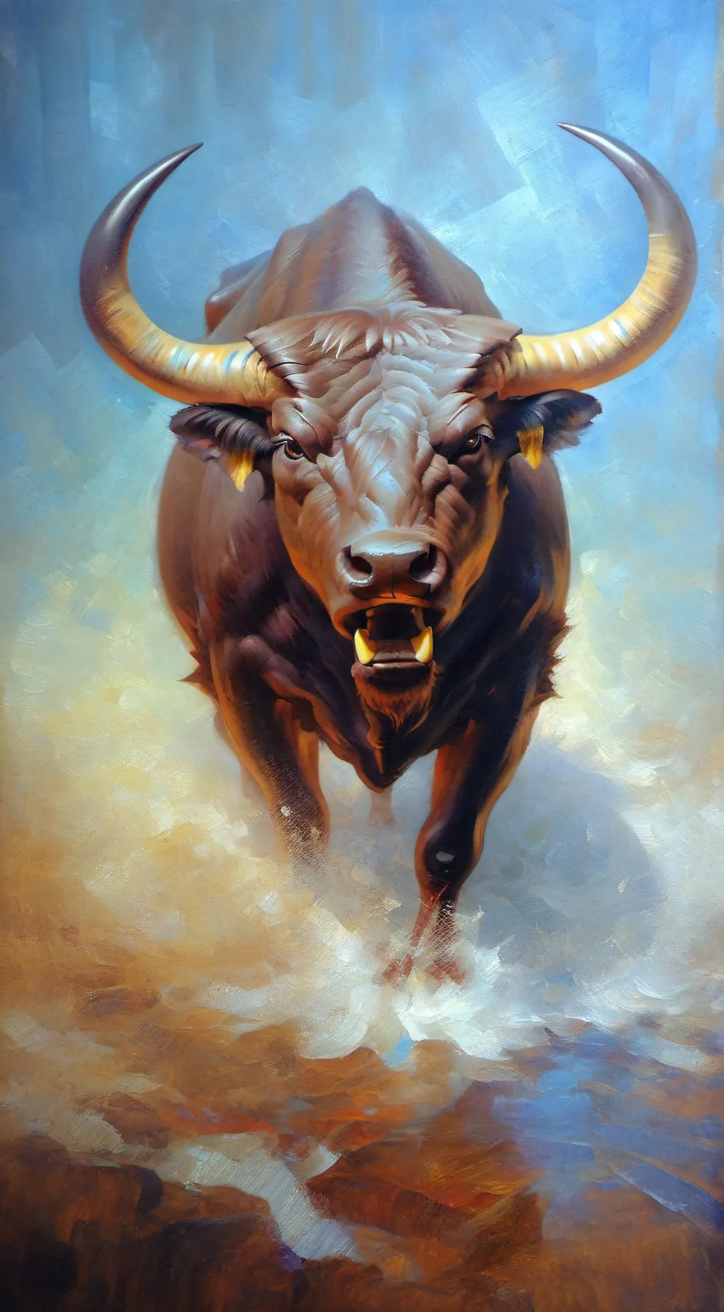 ai character: Bull background