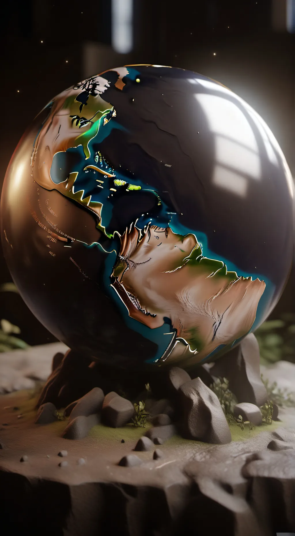 ai character: earth background