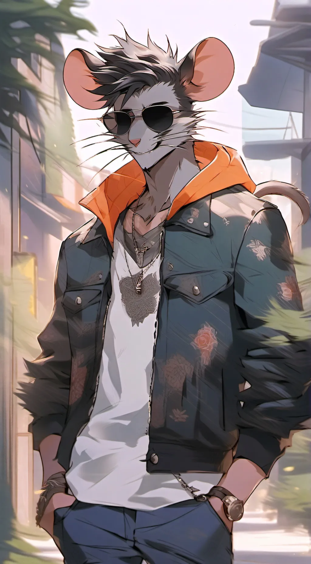 ai character: Mark background