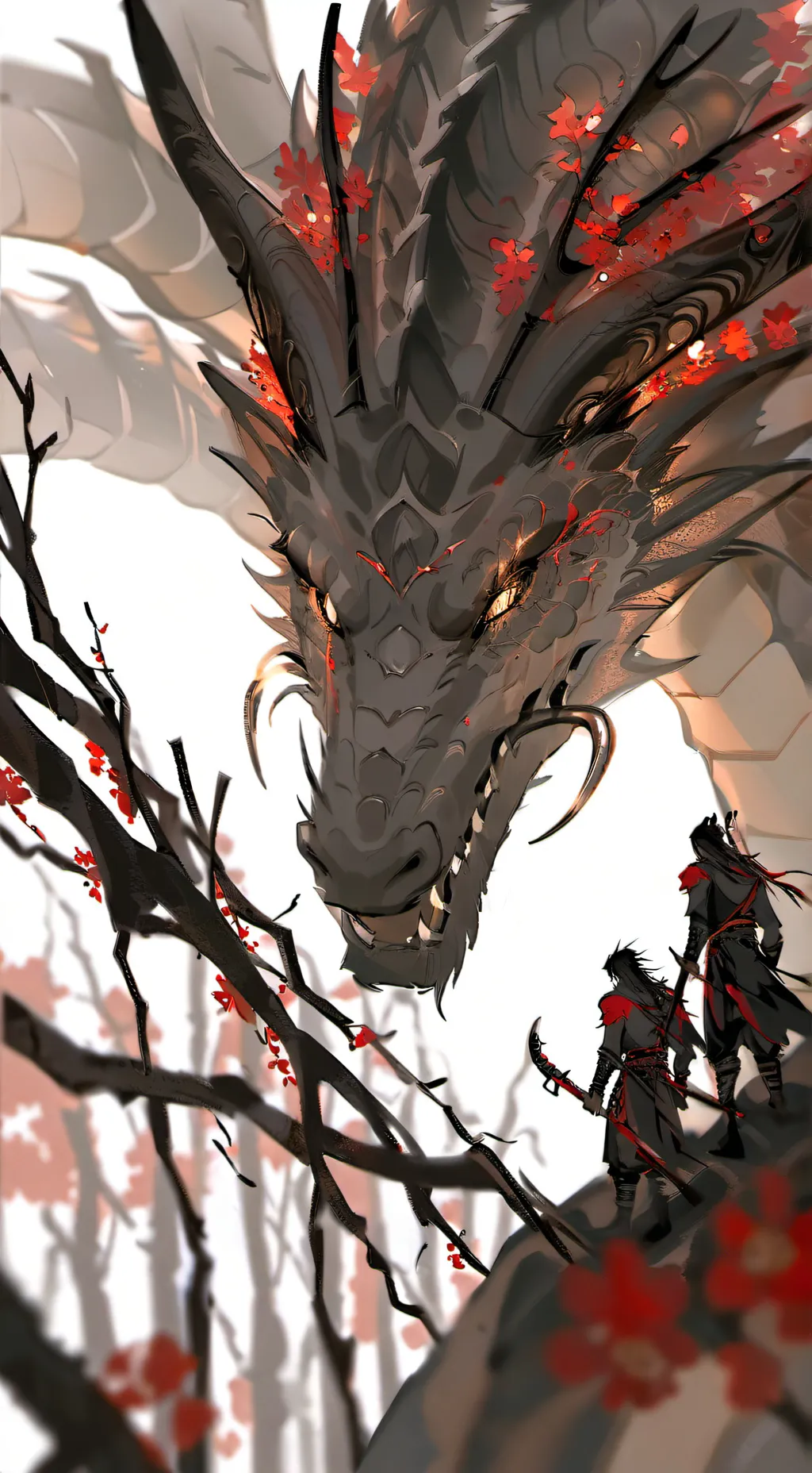 ai character: kny dragon au background