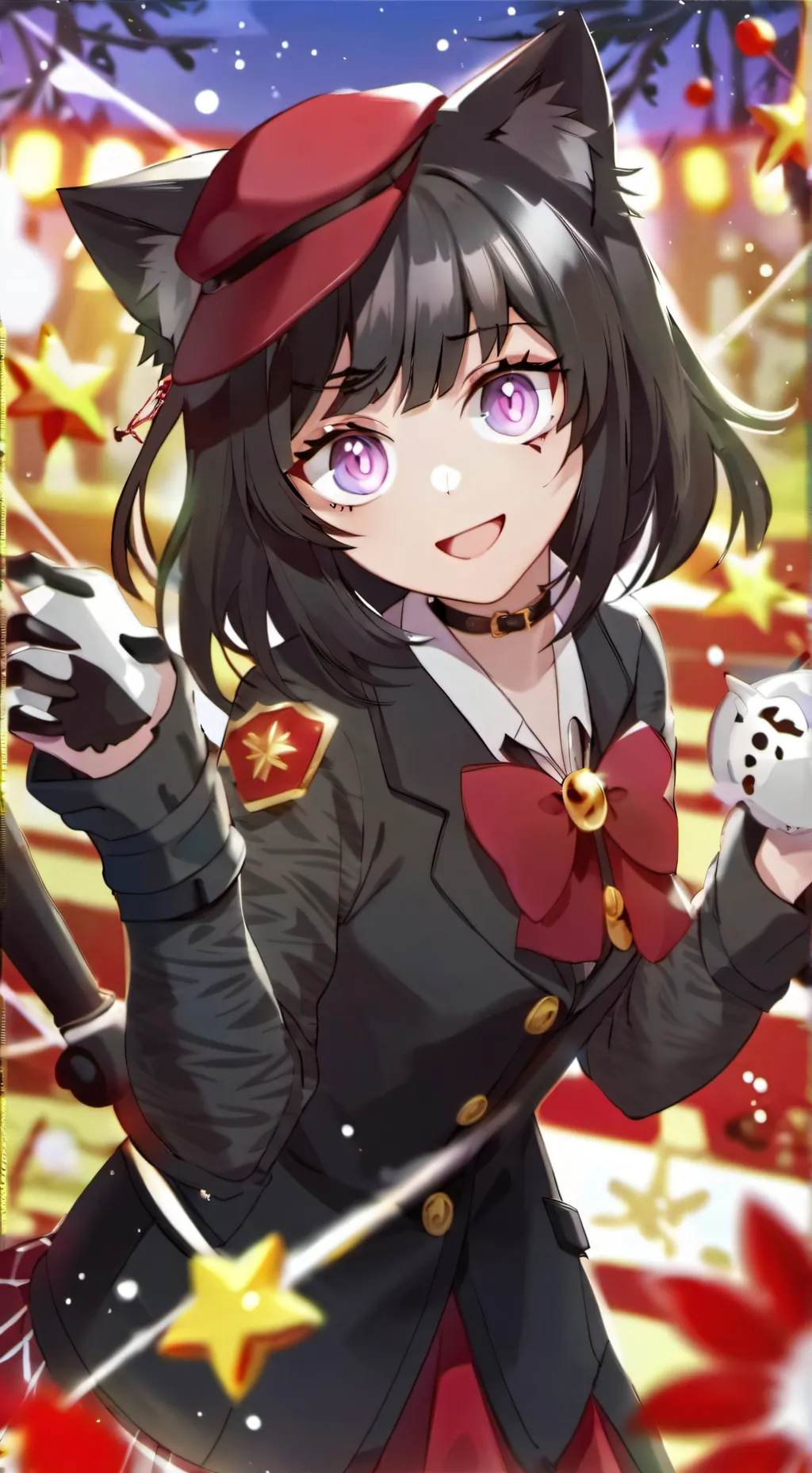 ai character: Catgirl background