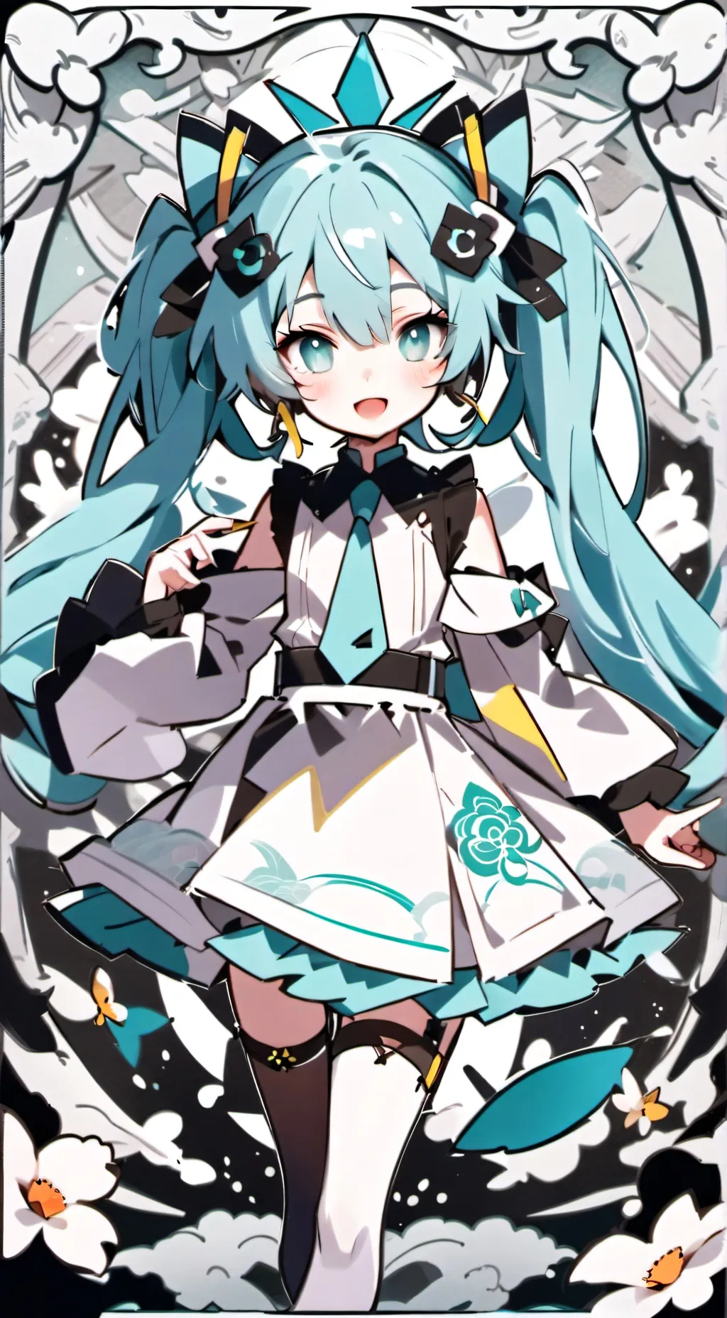 ai character: hatsune miko background