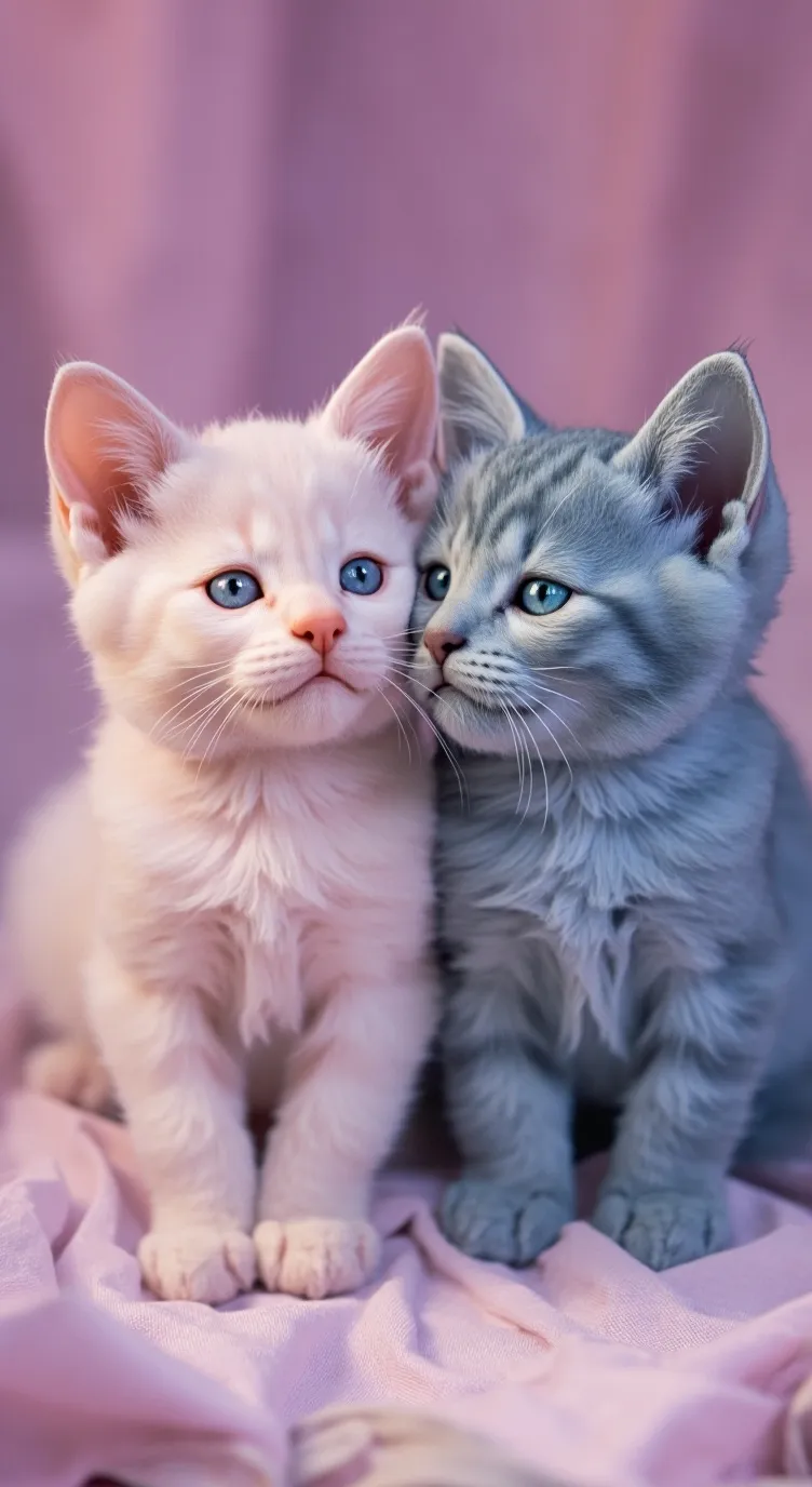 ai character: pink and blue kits background