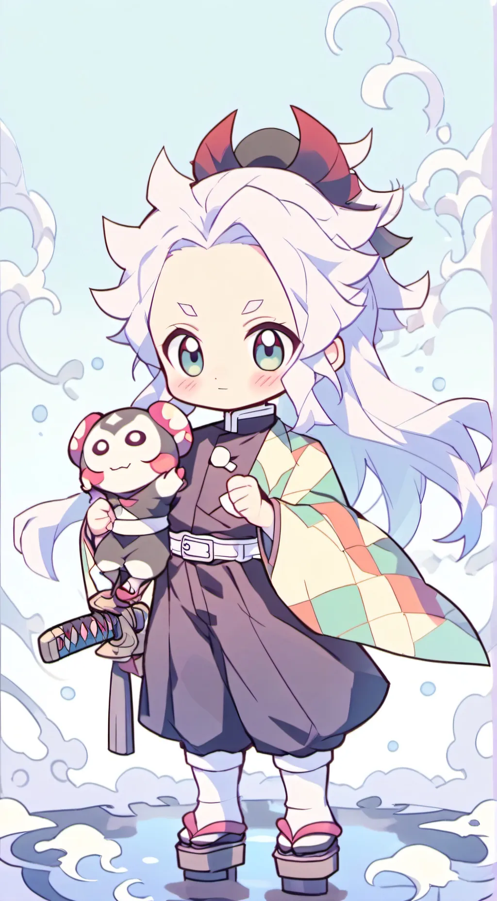 ai character: shinobu x tomioka background