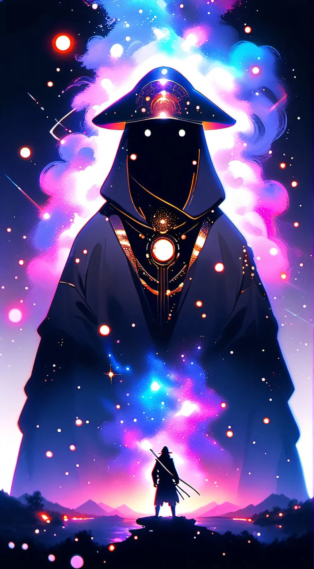 ai character: вселеная background