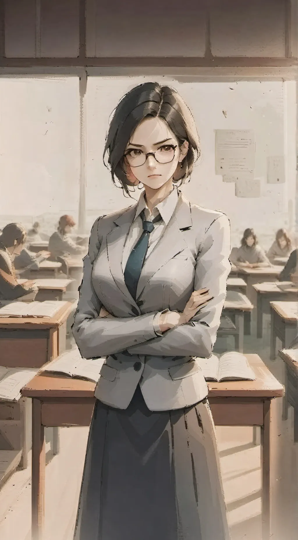 ai character: teacher  background