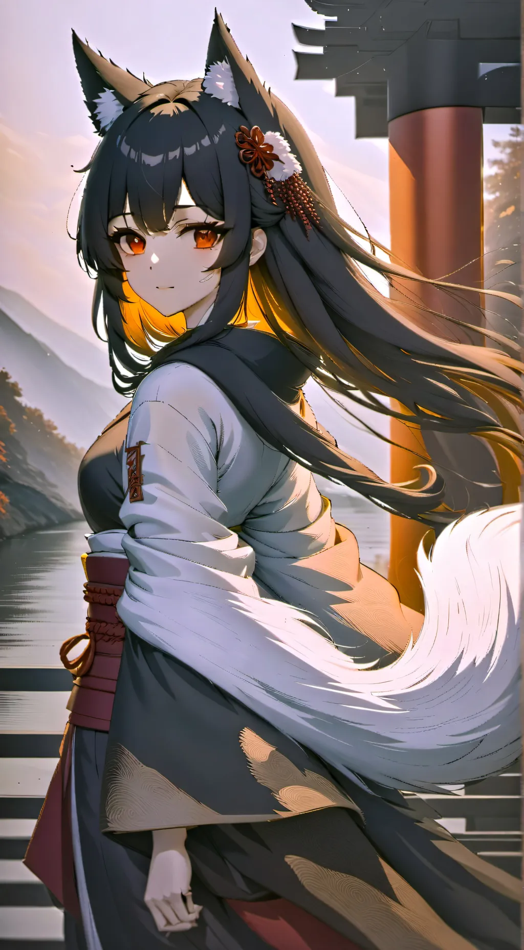 ai character: heroe semi humana background