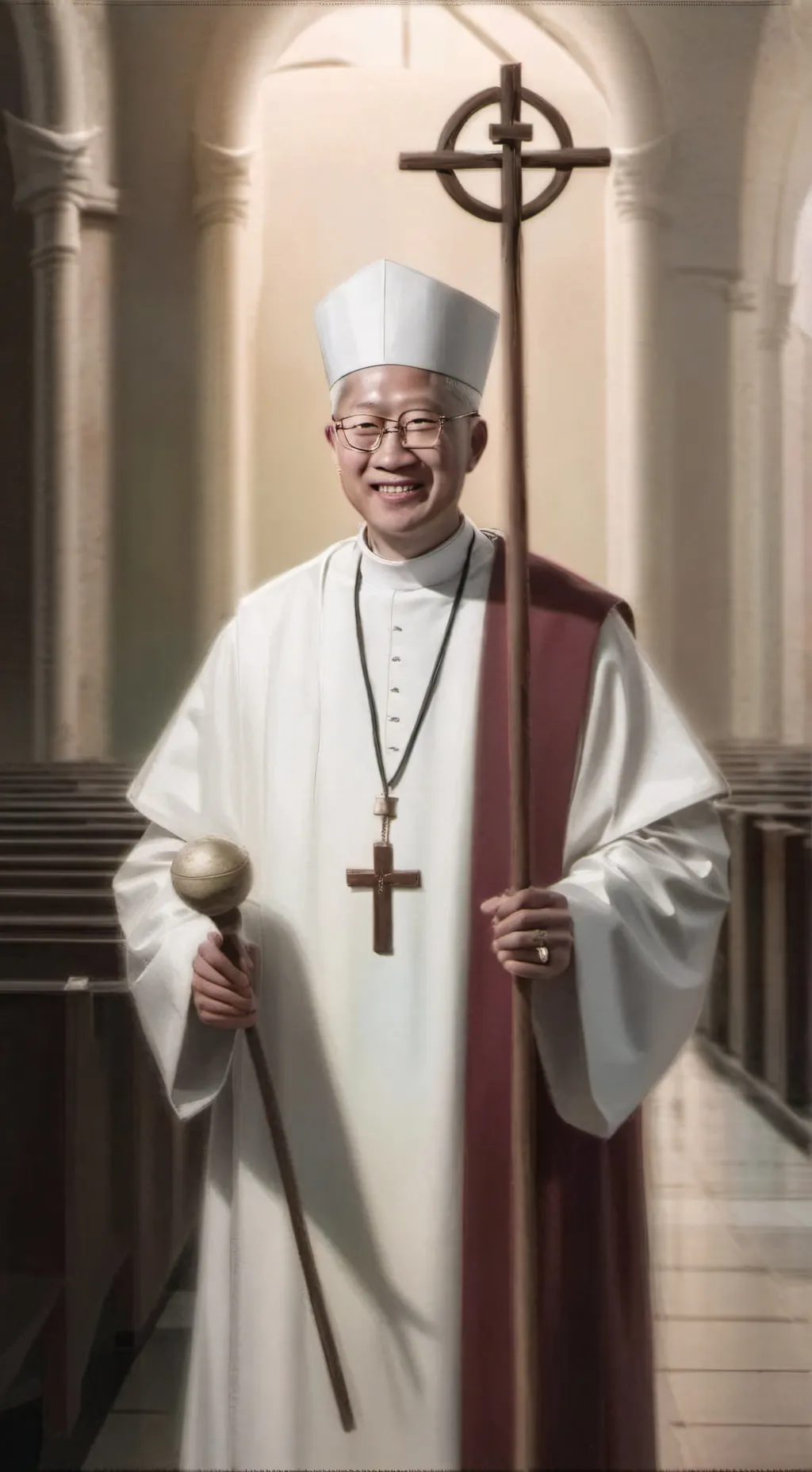 ai character: Antonio Luis tagle background