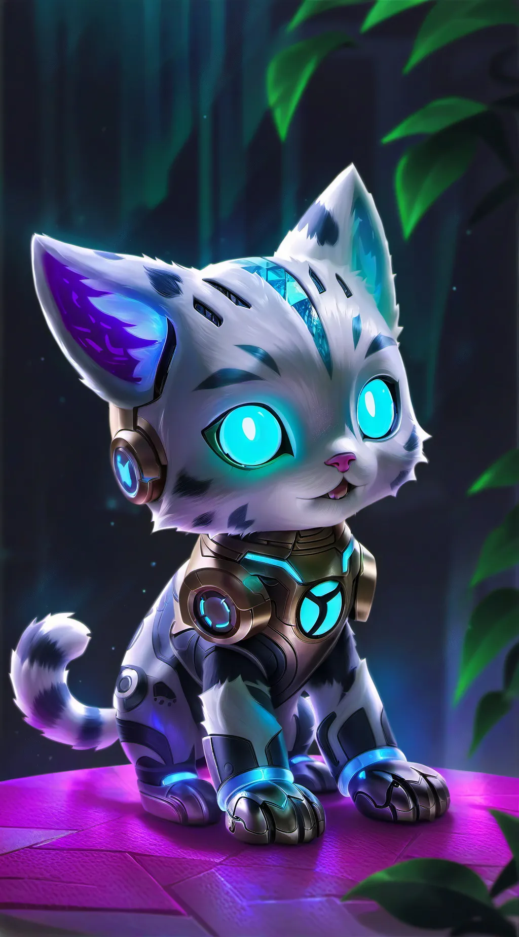 ai character: cat001 background