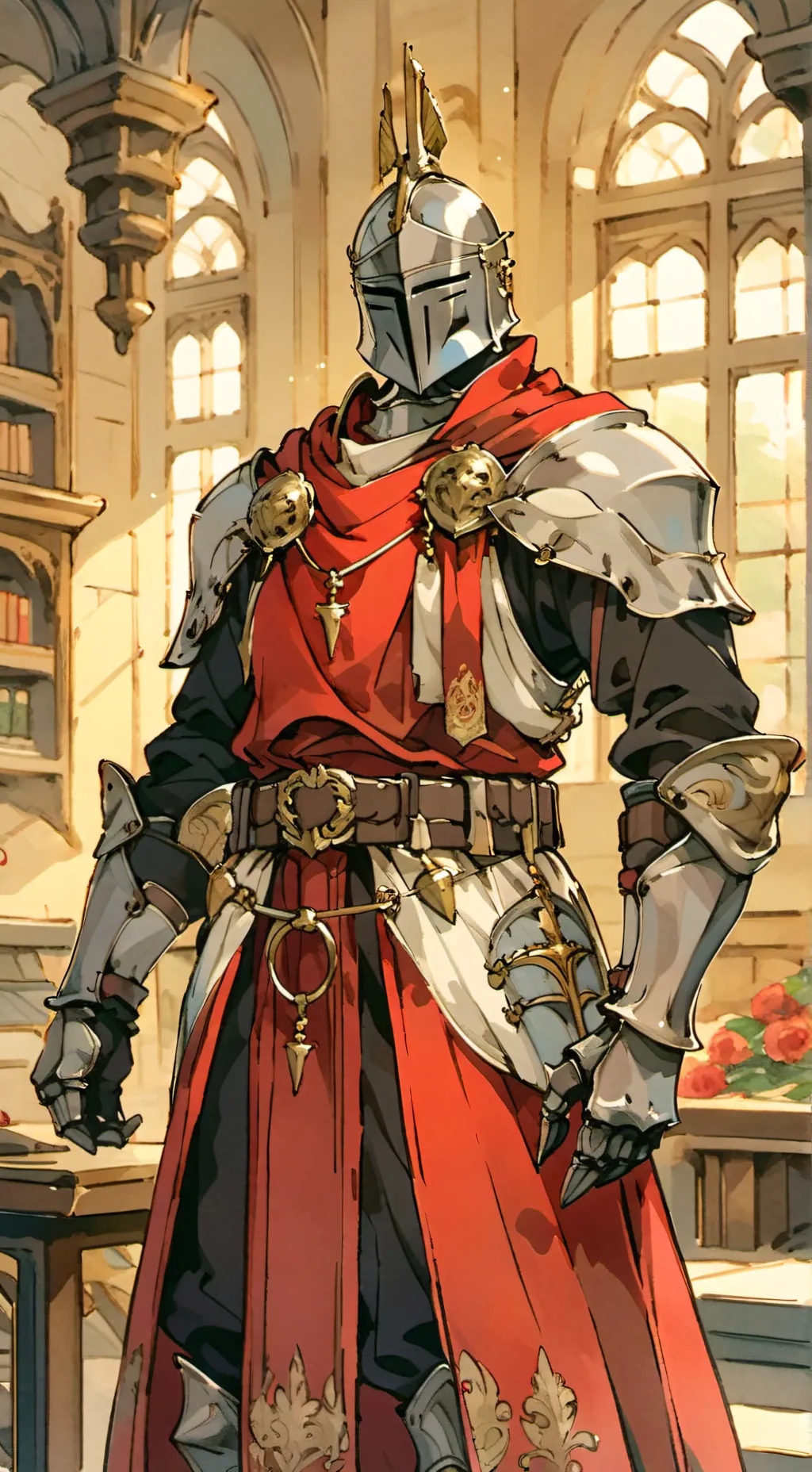 ai character: Legendary knight background