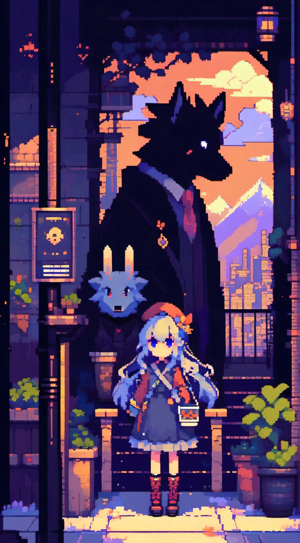 ai character: DogDay background