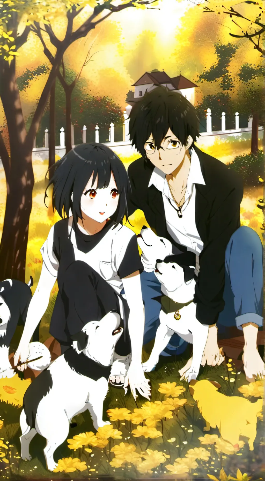 ai character: ur a stray dog background