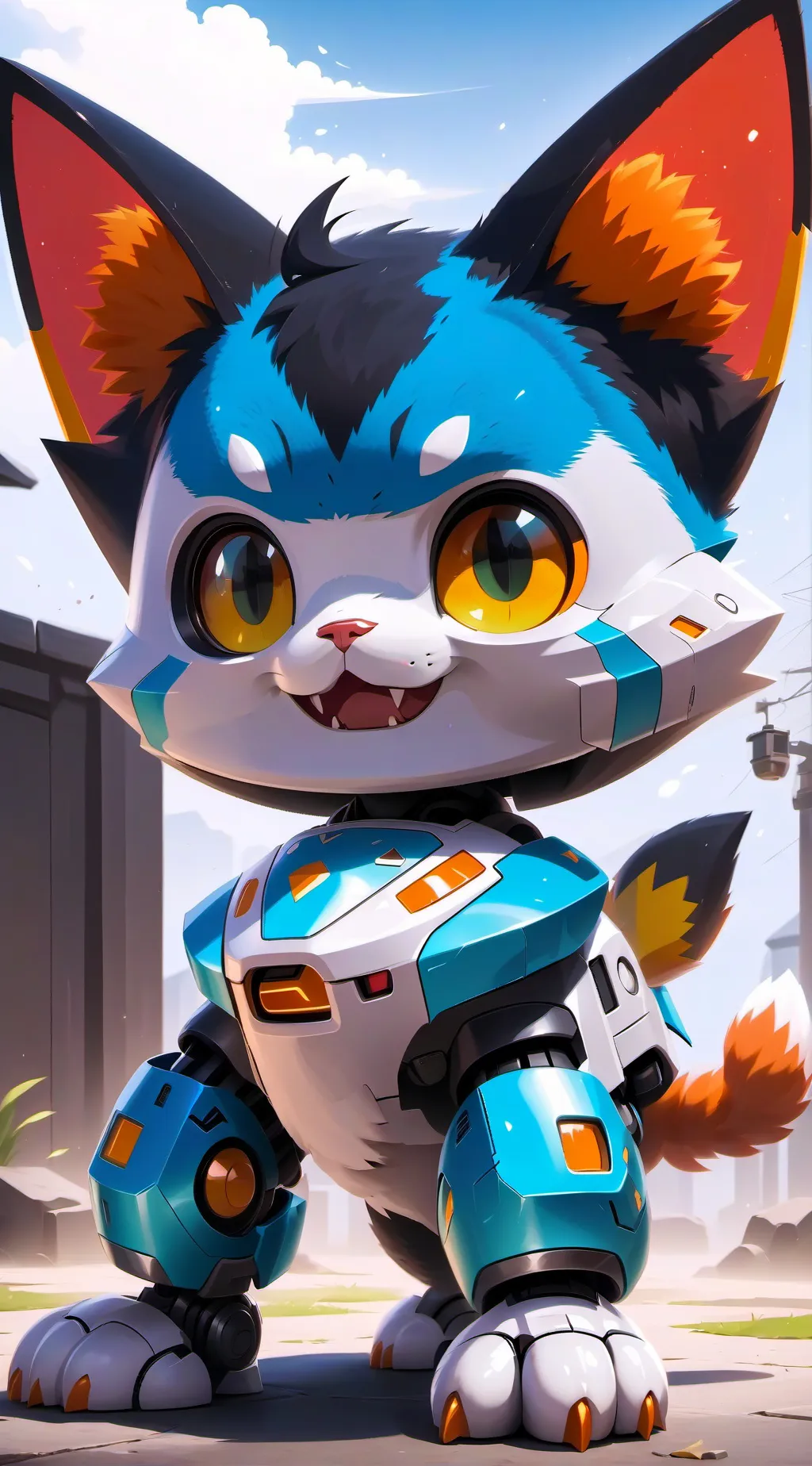 ai character: cat015 background