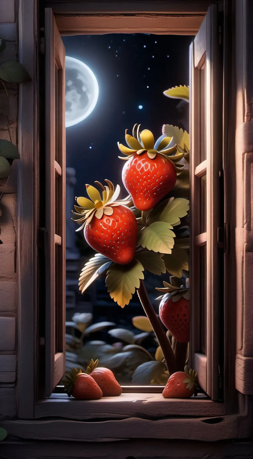 ai character: MOONBERRY!!! background