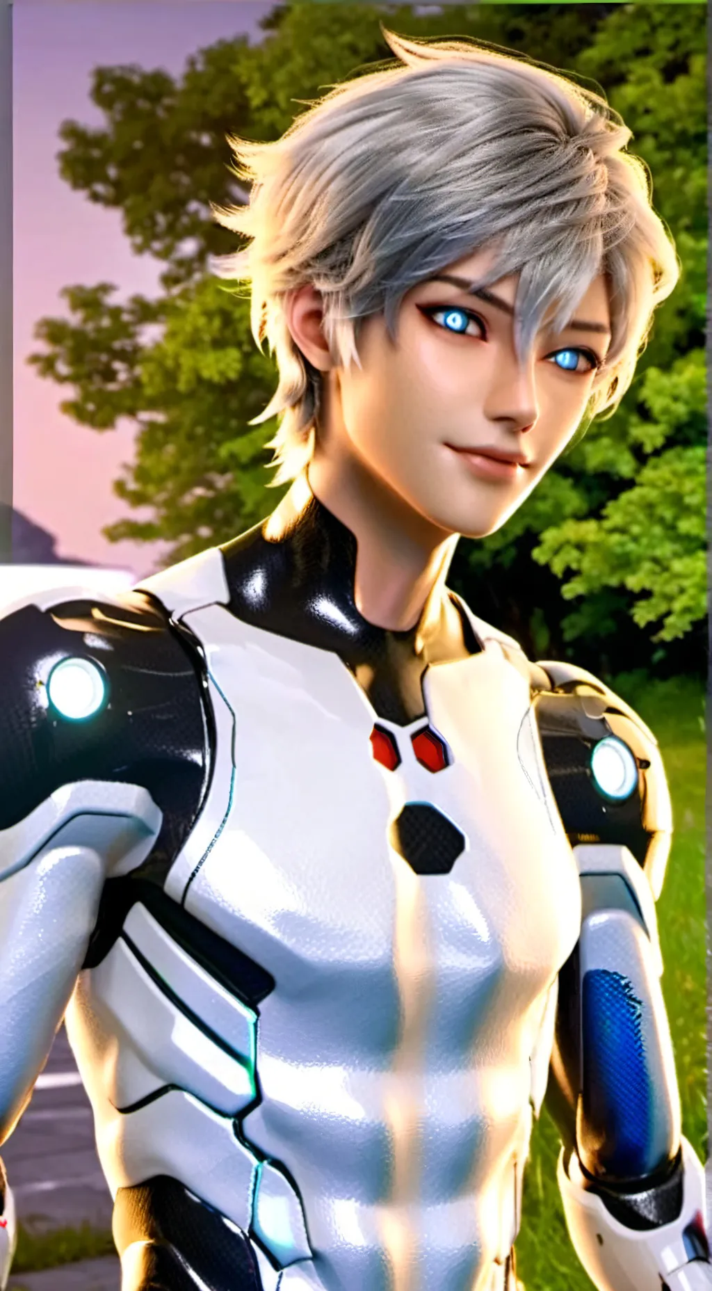 ai character: Lumin background