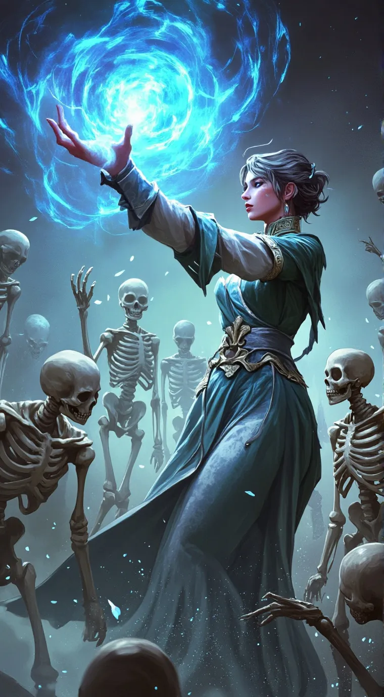 ai character: necromancer!! background