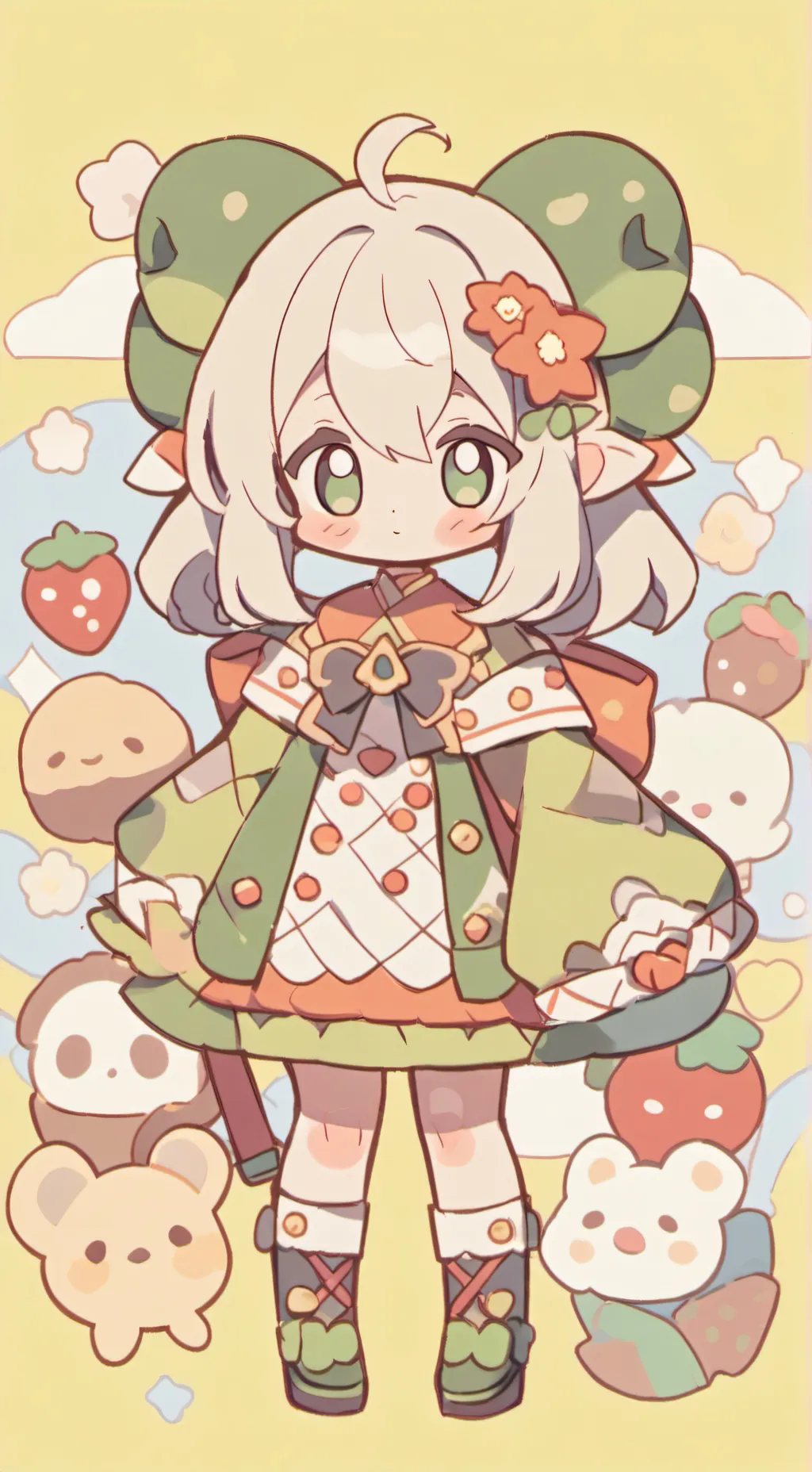 ai character: sc new year  background