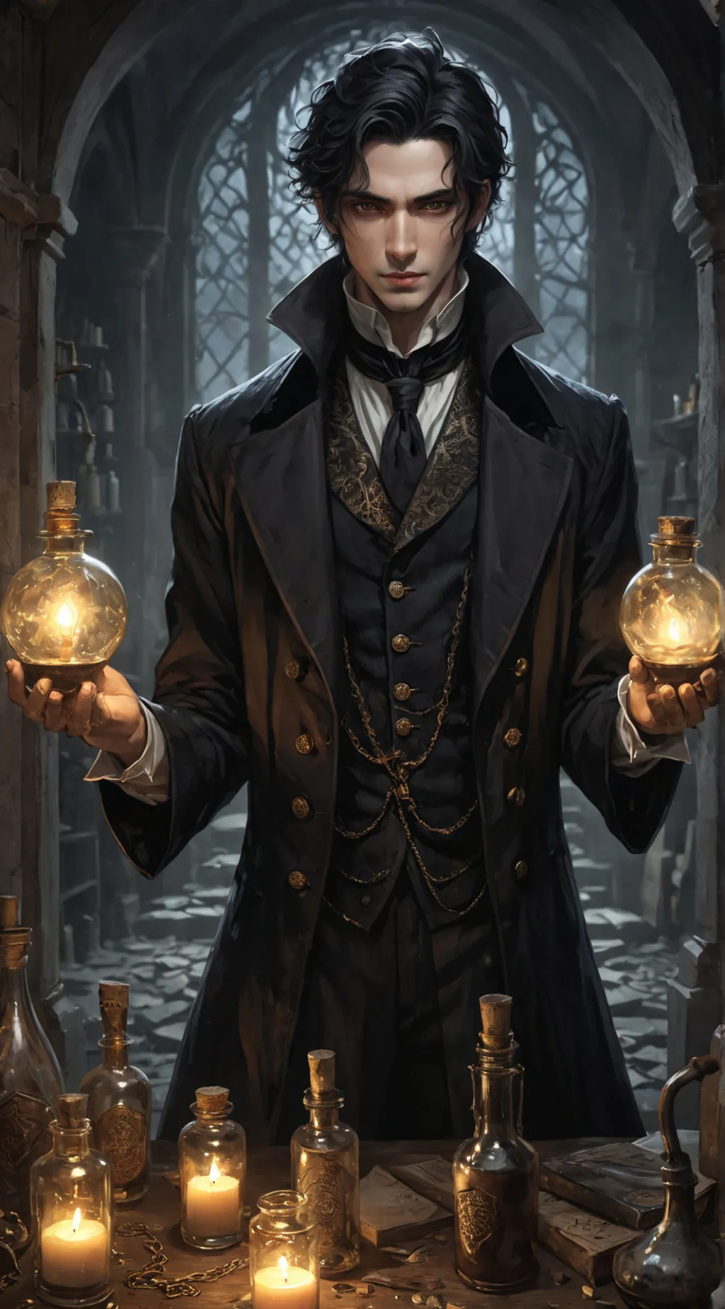 ai character: Lucien background