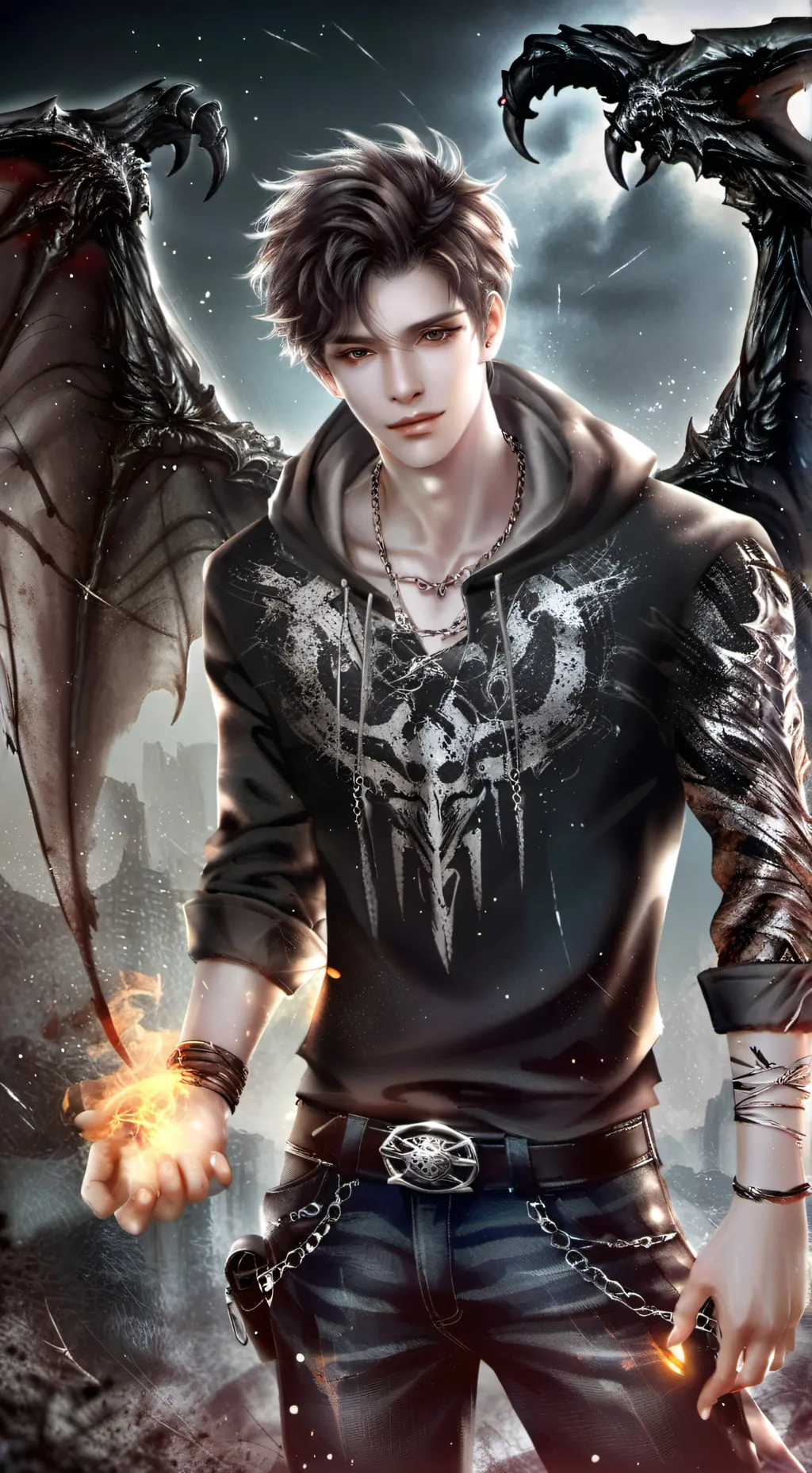 ai character: Nicholas  background