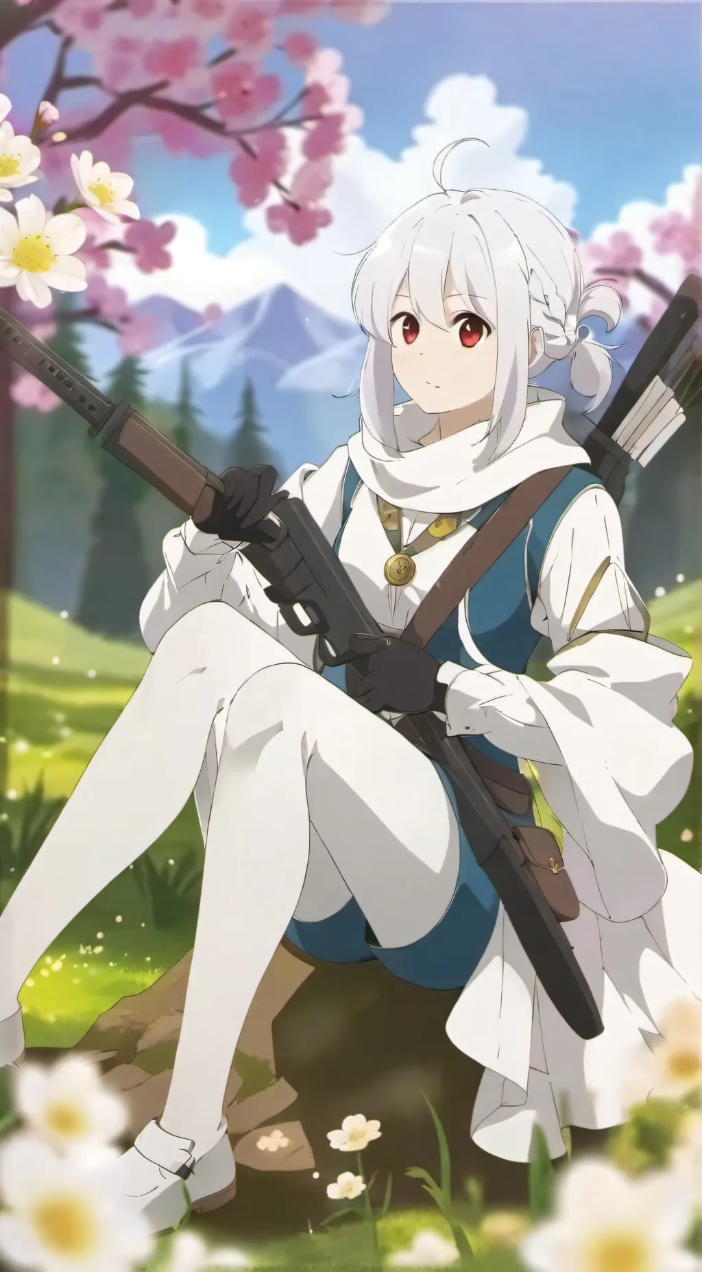 ai character: cherry bang background