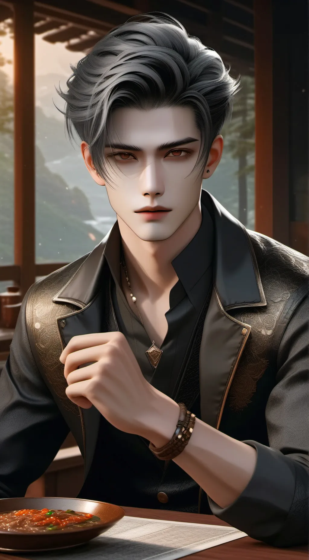 ai character: Ryuji╥﹏╥ background