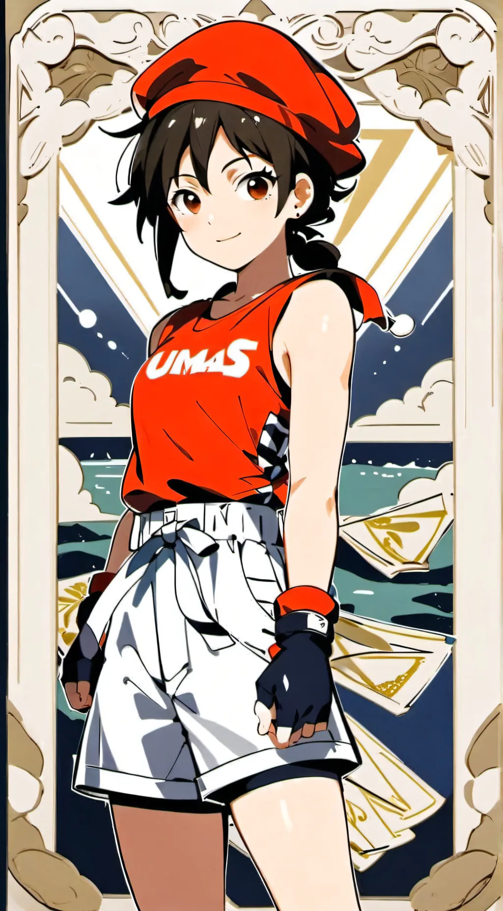 ai character: 春日野さくら  background