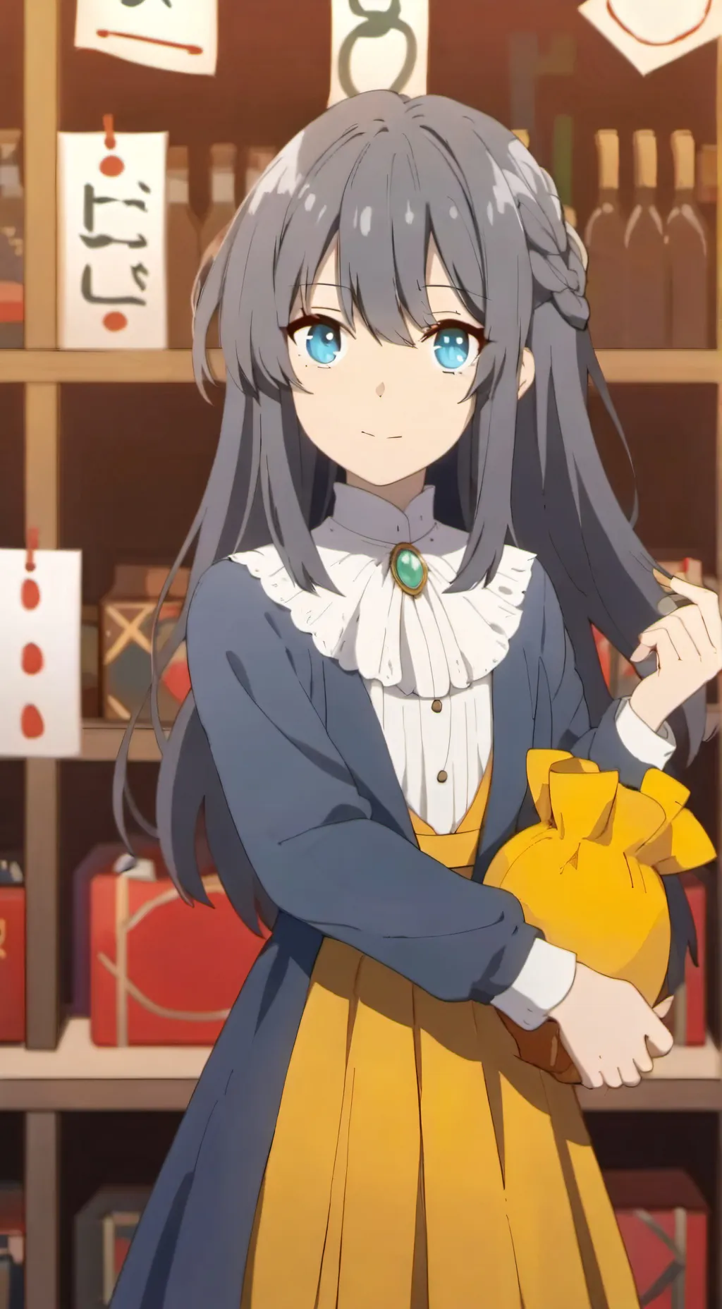 ai character: шия background