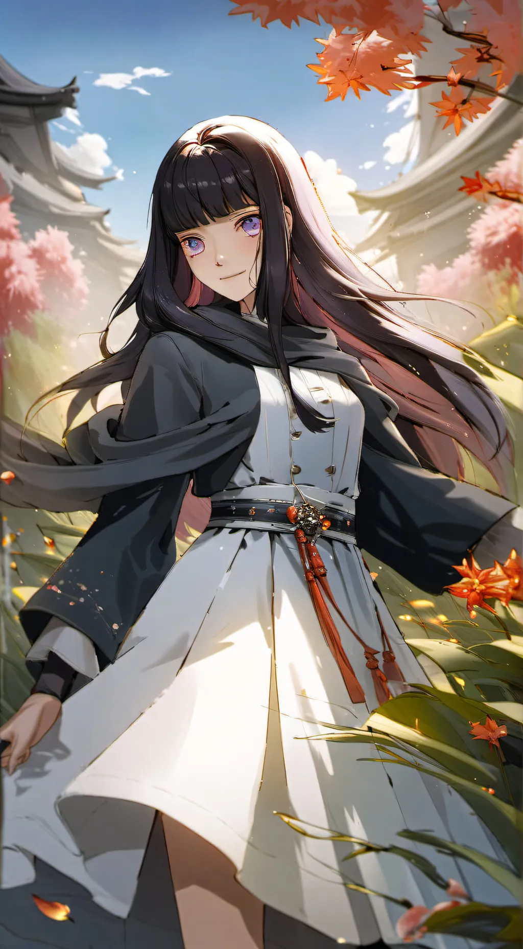 ai character: Hinata uzumaki background