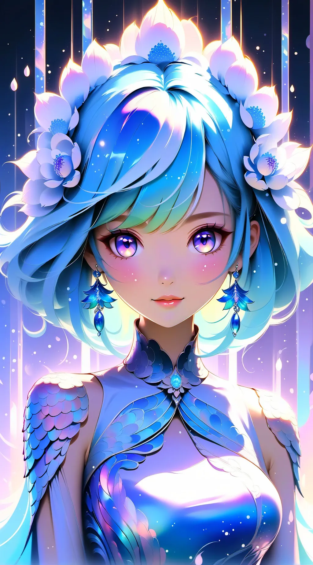 ai character: Utopian future background