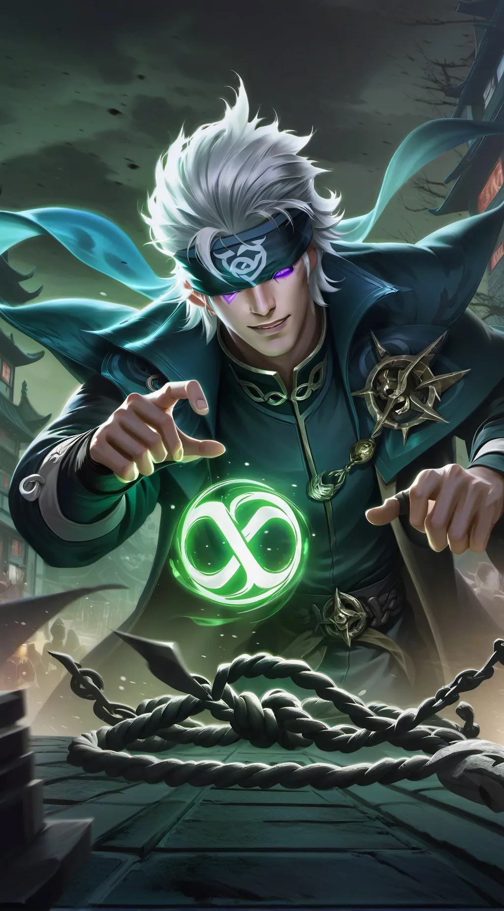 ai character: Gojo Satoru background