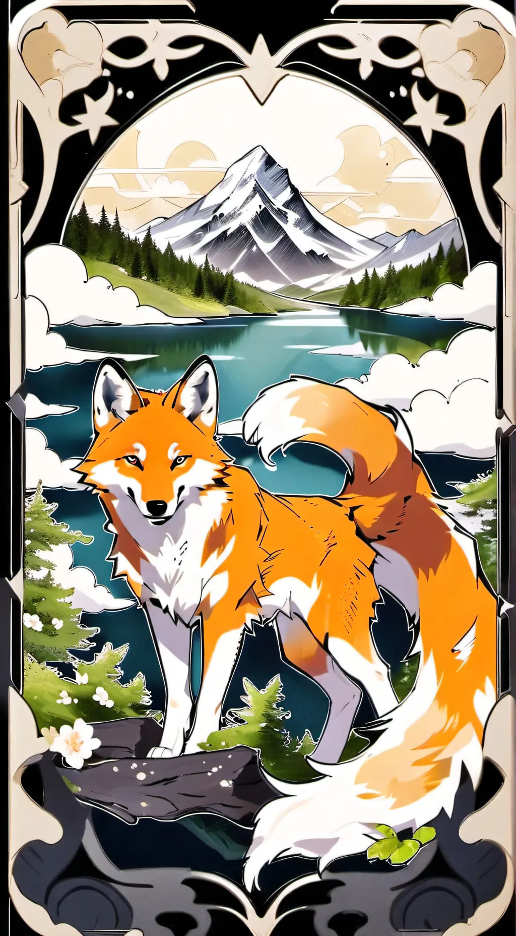 ai character: kiara et tes enfan background