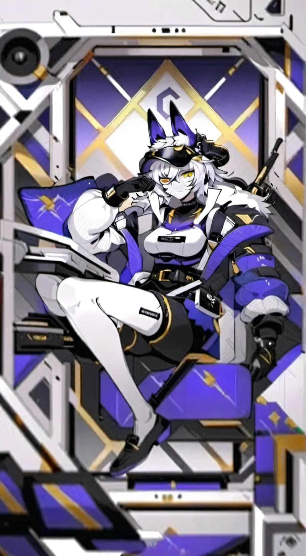 ai character: uzi hot background