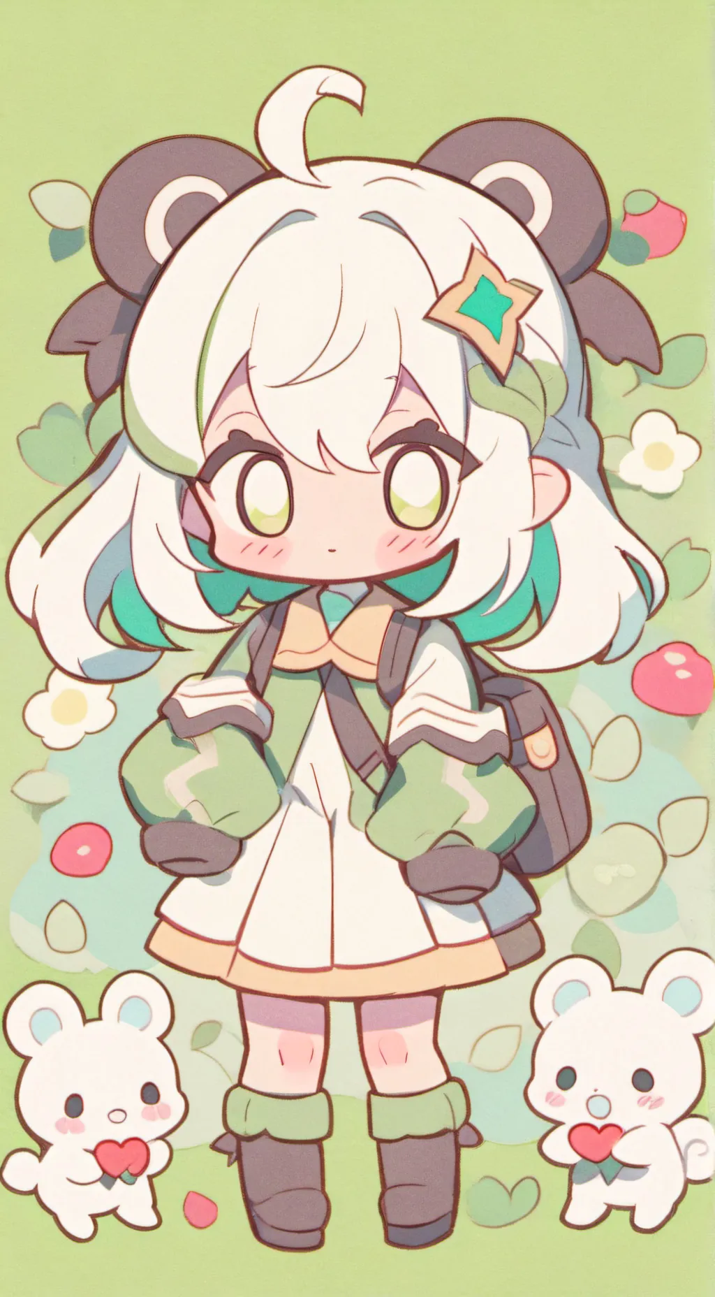 ai character: CANDY APPLE COOKIE background