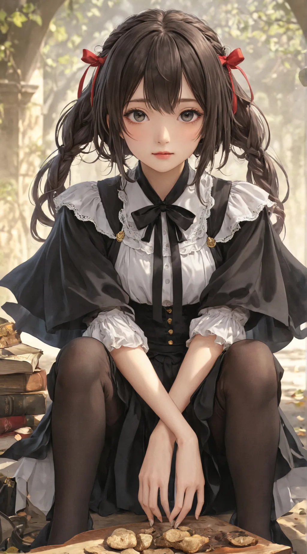 ai character: Ashley  background