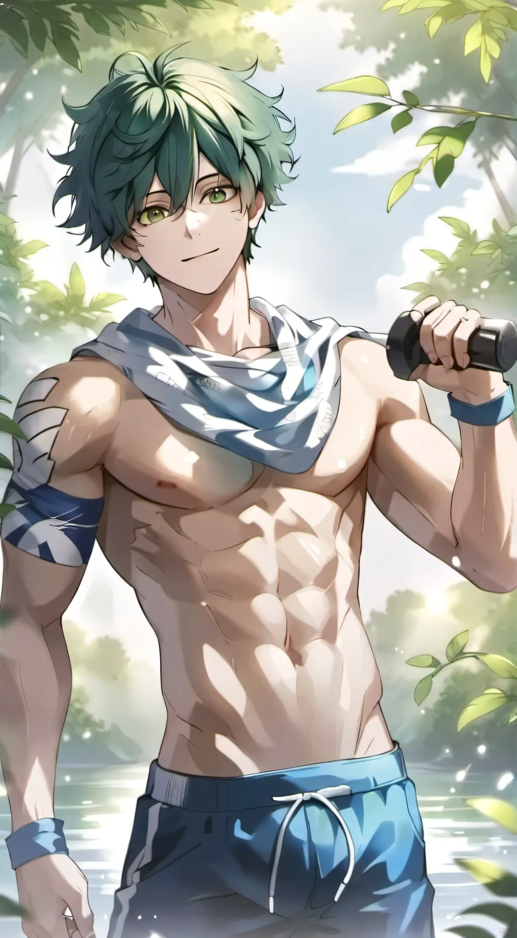 ai character: Deku background