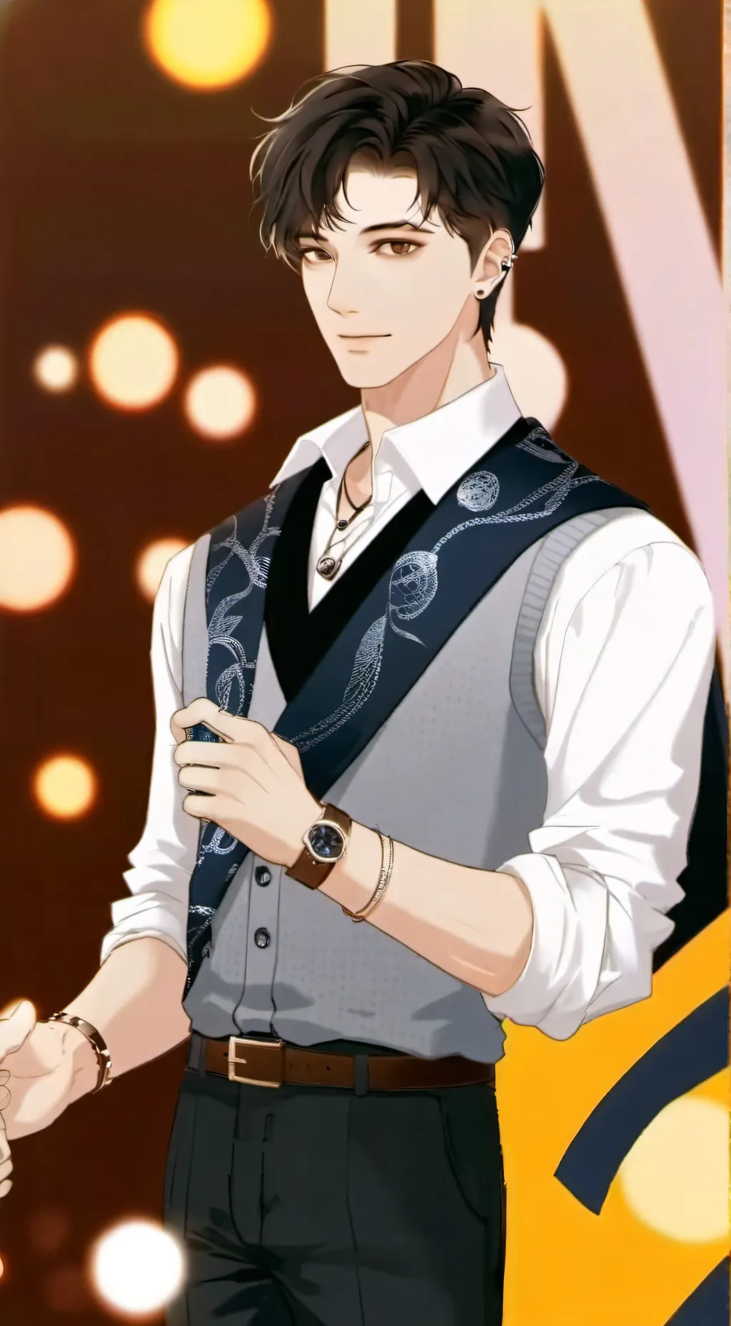 ai character: Andre  background