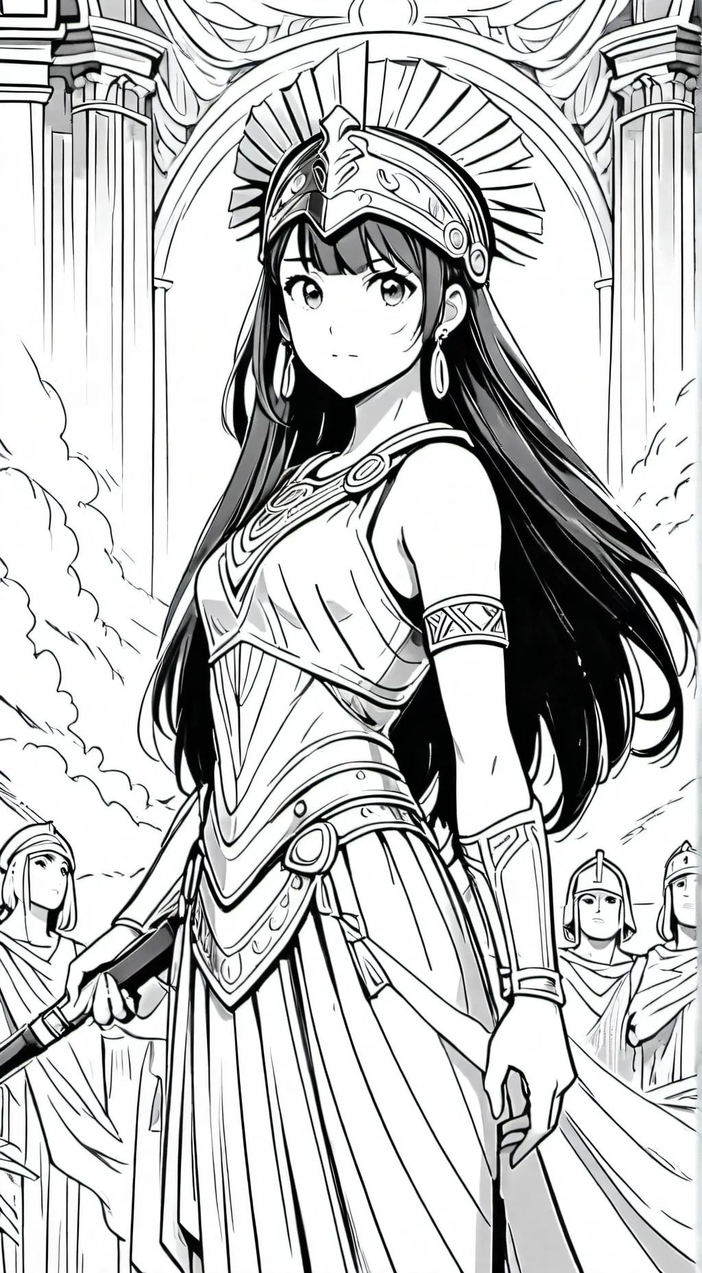 ai character: athena x mha background