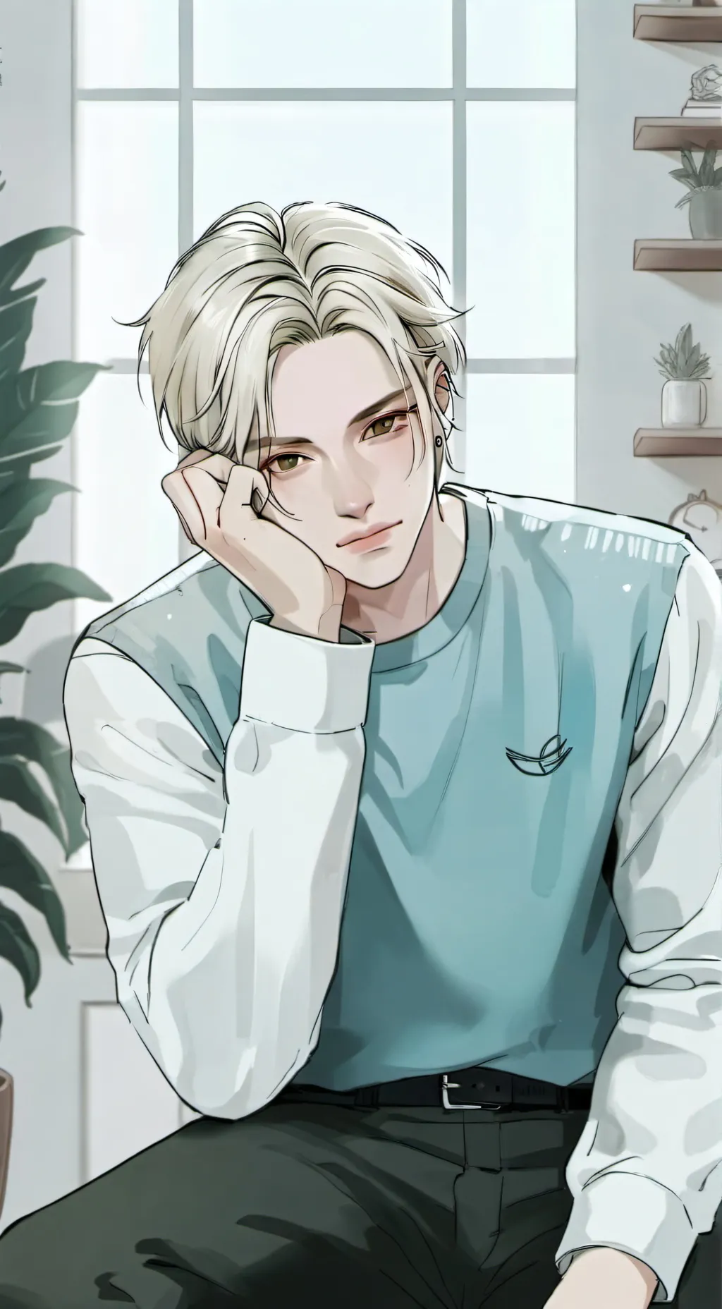 ai character: felix😁 background