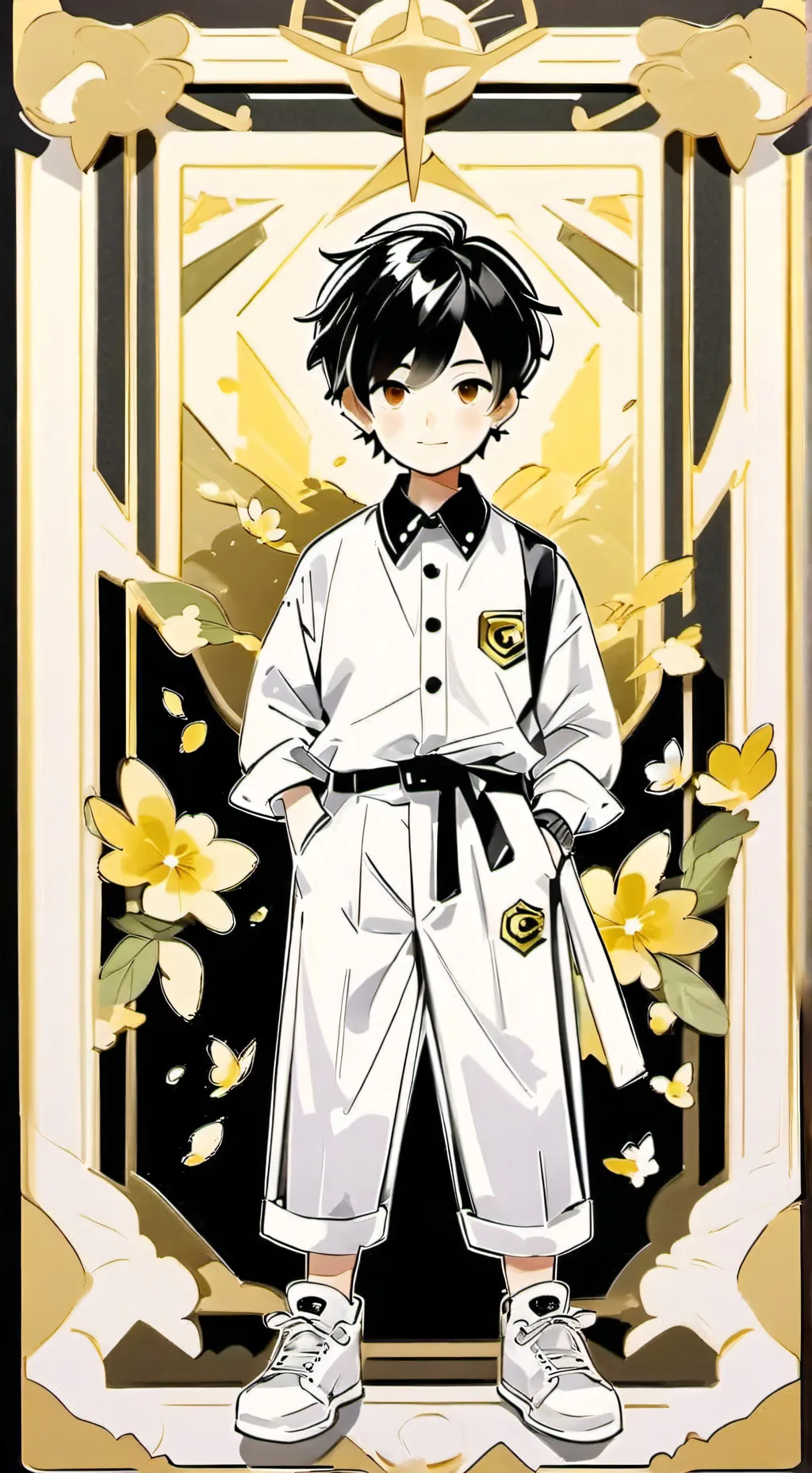 ai character: anoying lil cousin background